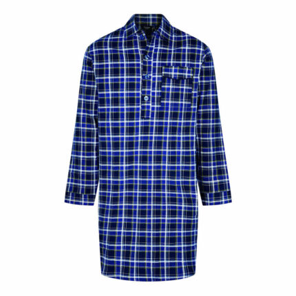 MENS CHAMPION LONG SLEEVE COTTON NIGHTSHIRT.