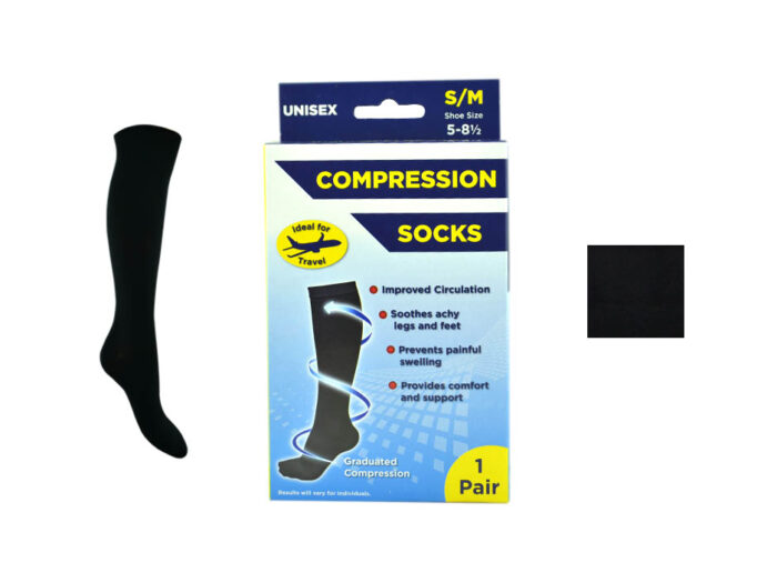 MEN ADULTS COMPRESSION FLIGHT SOCKS. - Image 1
