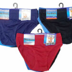 BOYS 3 PAIR PACK COTTON COLOURED HIPSTER BRIEFS.
