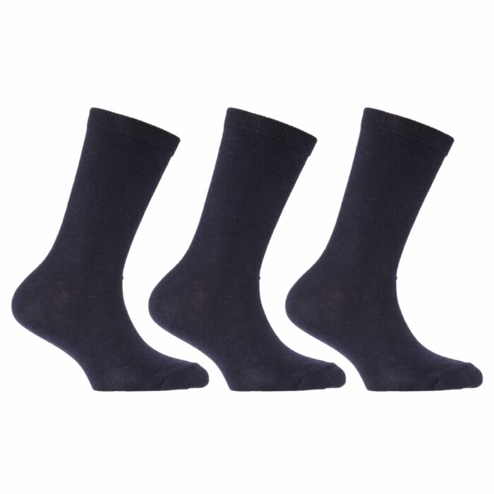 BOYS PLAIN SHORT COTTON LYCRA SOCKS. - Image 1