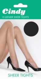 LADIES CINDY 15 DENIER TIGHTS 54' HIPS.