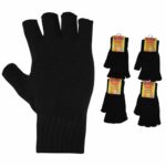 MENS HANDY THERMAL FINGER LESS ASSORTED GLOVES