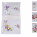 LADIES 8 PACK HANDKERCHIEFS.