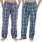 MENS SINGLE PACK CHECK COTTON LOUNGE PANTS.