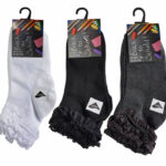 GIRLS BACK TO SCHOOL FRILLY SOCKS WITH MATCHING LACE.