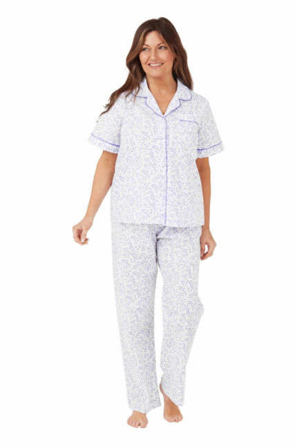 MARLON SWIRL LEAF DRESSING GOWN