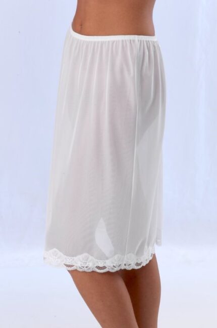 LADIES MARLON POLYESTER LACE WAIST SLIP.