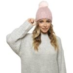LADIES BRUSHED BOBBLE HAT
