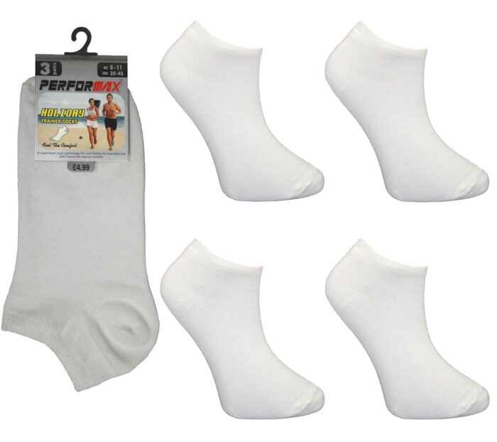 MEN'S PLAIN PERFORMAX BIG FOOT TRAINER SOCKS. - Image 1