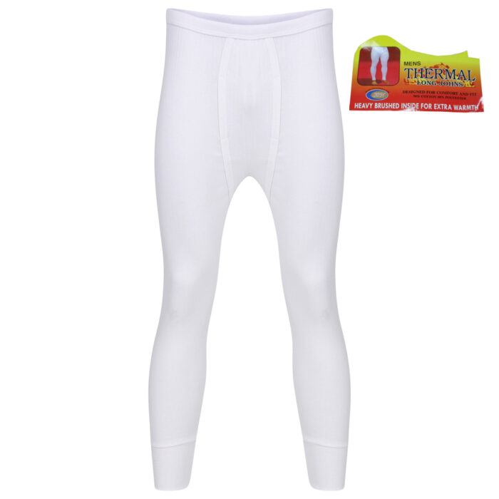 MEN'S SPN THERMAL WHITE LONG JOHN. - Image 1