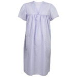 LADIES ALL OVER EMBROIDERED NIGHTDRESS.