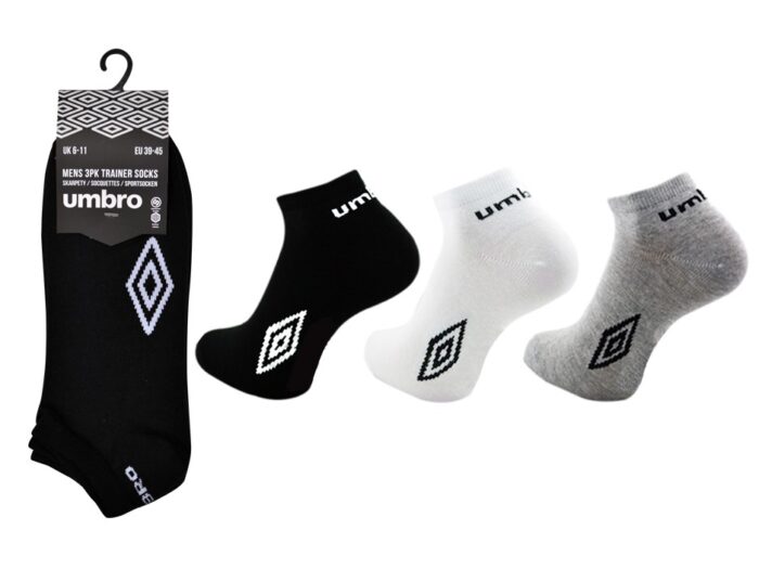 MENS OFFICIAL UMBRO TRAINER SOCKS. - Image 1