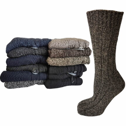 MENS WOOL PADDED SOLE SHORT BOOT SOCKS.
