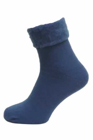 MEN'S LUXURY BRUSHED T.O.T BED SOCKS.